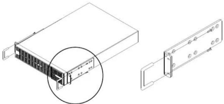 CyberPower PR3000ELCDRTXL2U - Step 1: Rackmount ear and handle installation - 1