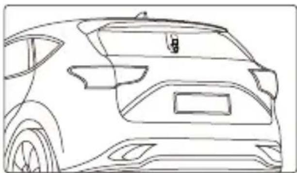 KENWOOD KCA-R110 - SELECT A LOCATION ON THE REAR WINDSHIELD - 2