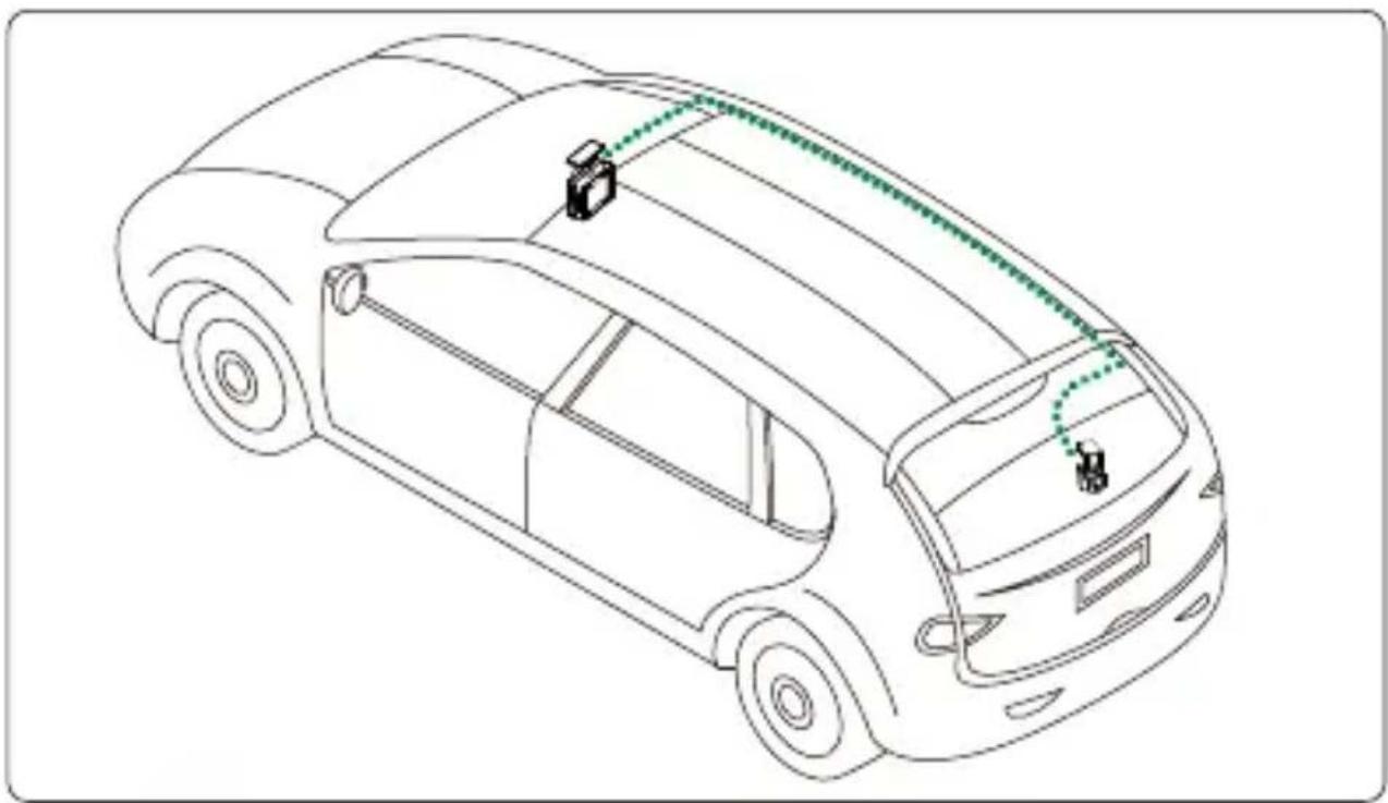 KENWOOD KCA-R110 - Kabel der Heckkamera verlegen - 2