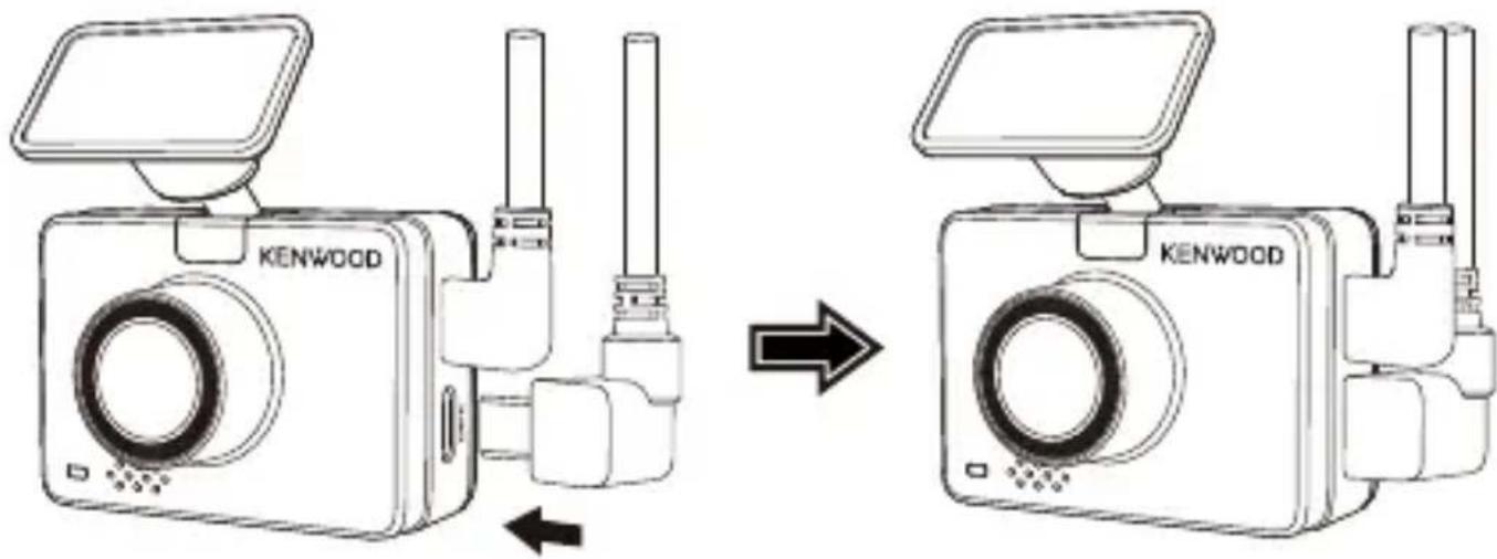 KENWOOD KCA-R110 - CONNECT THE REAR CAMERA CABLE - 1