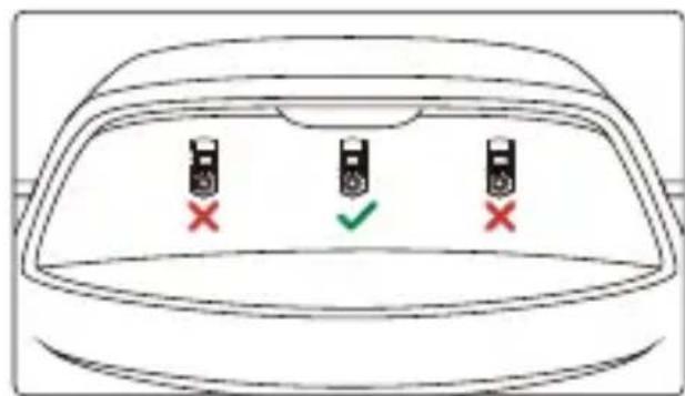 KENWOOD KCA-R110 - SELECT A LOCATION ON THE REAR WINDSHIELD - 1