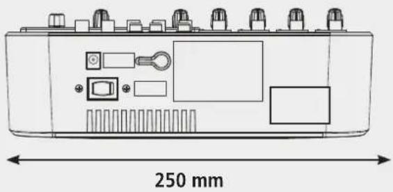 RCF L-PAD 8C - PHYSICAL SPECIFICATIONS / SPECIFICHE FISICHE / SPÉCIFICATIONS PHYSIQUES / ESPECIFICACIONES FÍSICAS / PHYSIKALISCHE DATEN - 1
