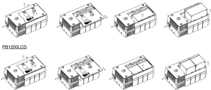 Nitram PB1200LCD - POUR REMPLACER LA BATTERIE - 1