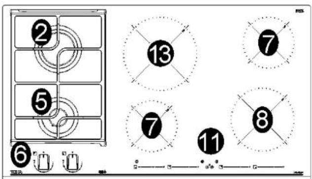 TEKA JZC 63312 AB - induction 2 éléments - 4