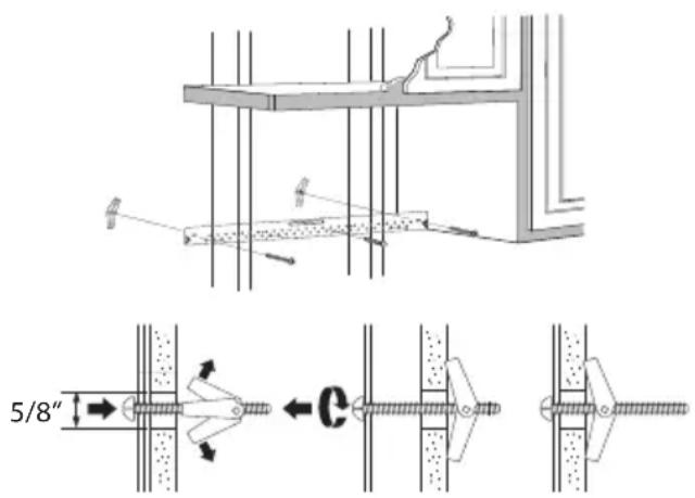 DANBY DOM1741BSSDB - Install the mounting plate - 1