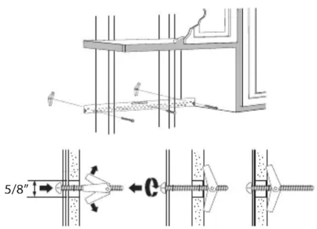 DANBY DOM1741BSSDB - Install the mounting plate - 1