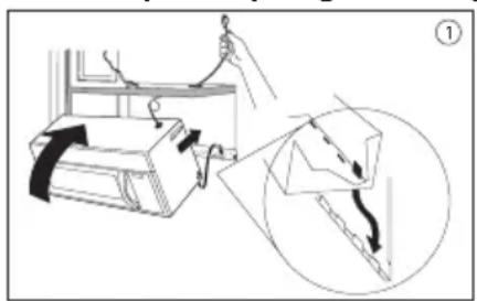 DANBY DOM1741BSSDB - Mounting the microwave oven - 1