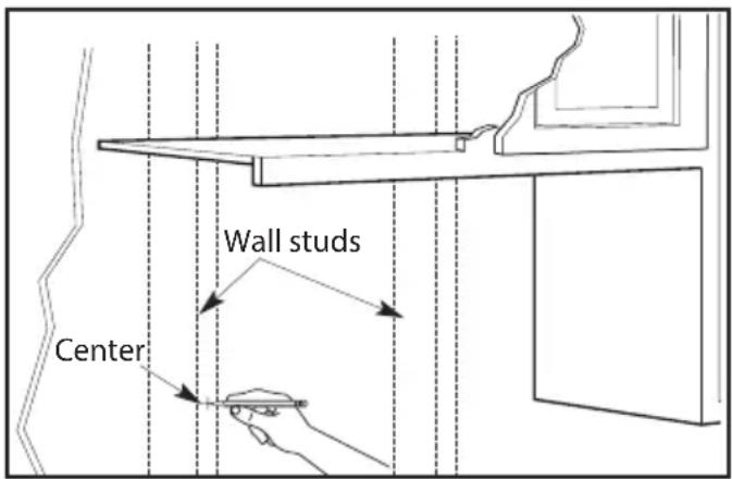 DANBY DOM1741BSSDB - FINDING THE WALL STUDS - 4
