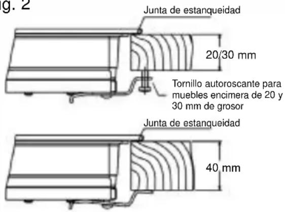 TEKA VTC R 2DC E - Anclaje de la encimera de cocción - 1