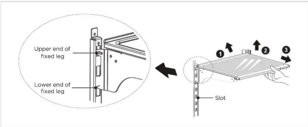 MIDEA MRF29D2AST - Cleaning of glass shelf - 1