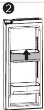 MIDEA MRF29D2AST - Removal of lifting door tray - 2