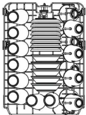 MIDEA MDF18A1AST - Loading the Upper Basket - 1