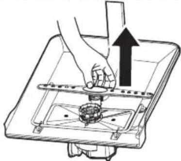 MIDEA MDF18A1AST - Remove lower spray arm - 1