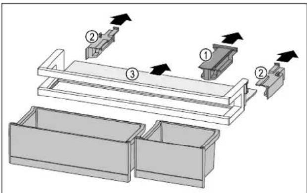 LIEBHERR ICBNci 5663 Prime - Démonter le balconnet de contre-porte avec VarioBoxes - 1