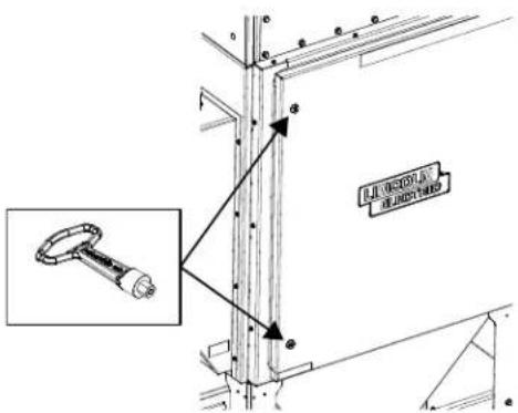 LINCOLN ELECTRIC PRISM Central System 2 - Verrouiller la porte - 1