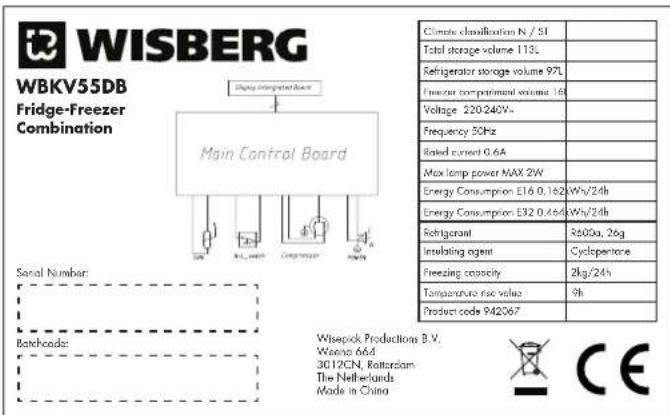Wisberg WBKV55DW - WBKV55DB - 1
