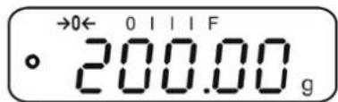 →0← 0 I I I F ° 200.00 g
