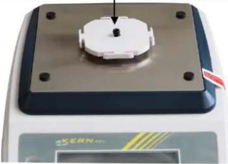 Kern EWJ 300-3H - Install weighing plate as follows: - 2
