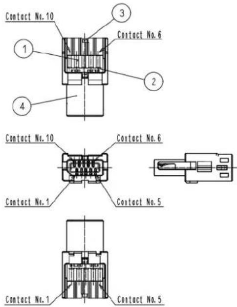 Kern FS 2-100KSP1 - Affectation des broches du connecteur - 1