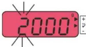 Kern FOB 7K-4NLO - Régler les valeurs seuil: - 4
