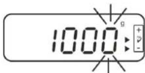 Kern FOB 7K-4NLO - Régler les valeurs seuil: - 3
