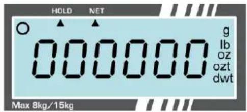 HOLD NET 000000 g lb oz ozt dwt Max 8kg/15kg