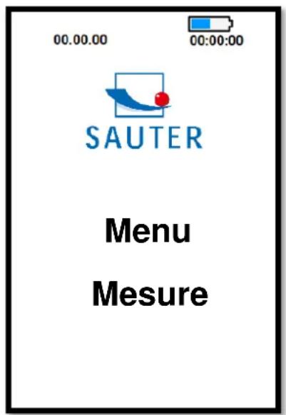 00.00.00 00:00:00 SAUTER Menu Mesure