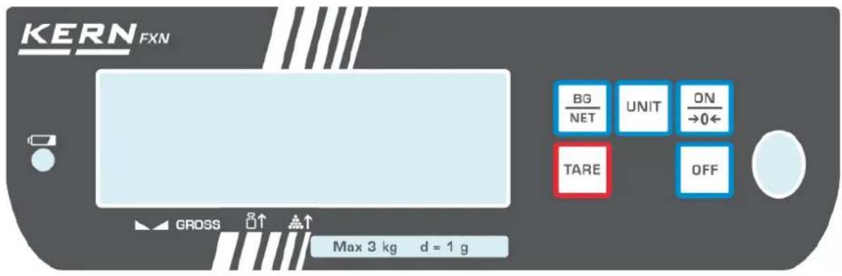 Kern FXN 10K-3N - Anzeigenübersicht - 1