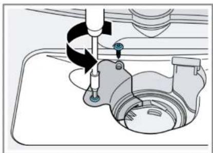 SIEMENS SK25IB00TE - Ausbau den Laugenpumpenabdeckung - 2