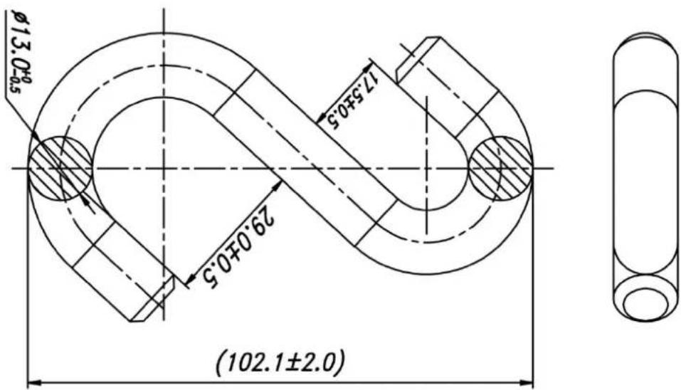 Ø13.0±0.5 29.0±0.5 (102.1±2.0) 17.5±0.5 Ø13.0±0.5