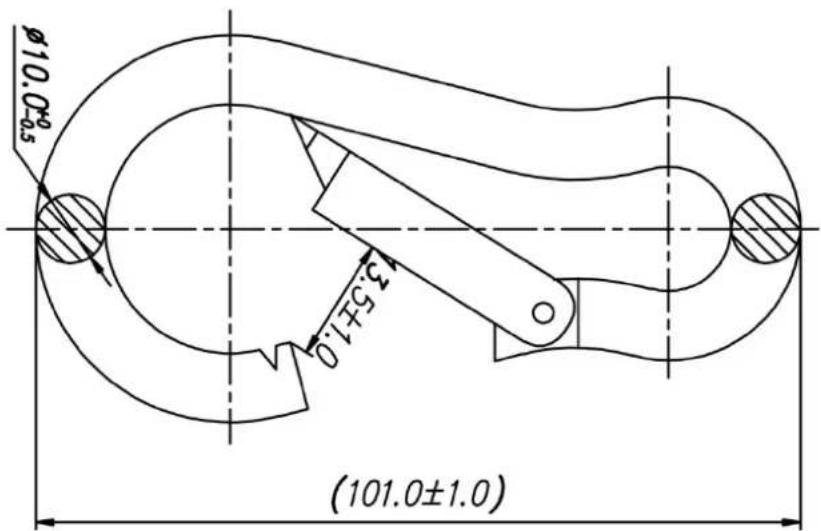 Ø10.0±0.5 43.5±1.0 (101.0±1.0)