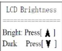 Kern HK-DB - Contrôle de la luminosité de l'écran LCD - 1
