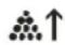 Kern FXN 6K-3N - Indicator [▼] atop the symbol shows: - 1