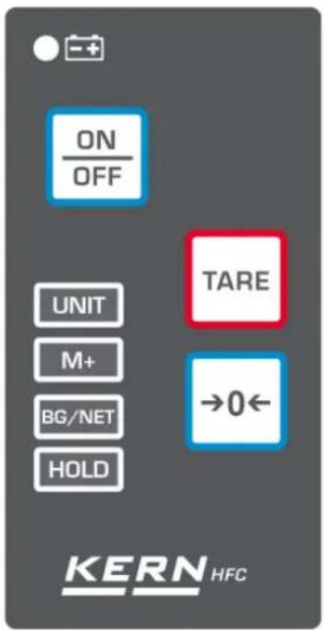 Kern HFC 3T-3 - Επισκόπηση πλήκτρων - 1