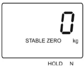Kern HFC 3T-3 - Αποθήκευση στη μνήμη της τιμής του βάρους (λειτουργία «Data HOLD») - 2