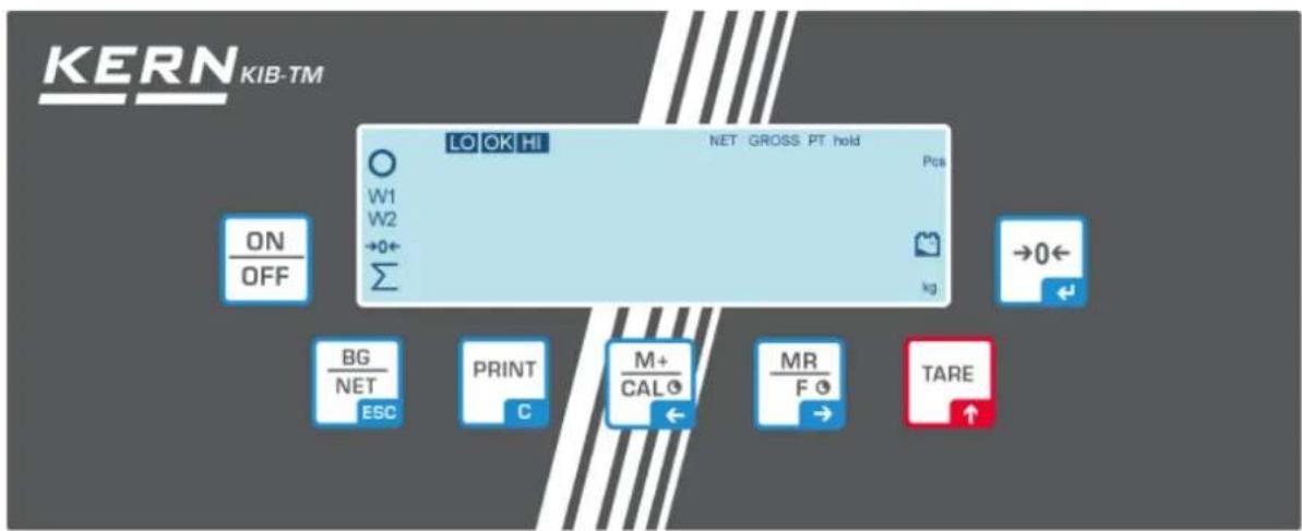 Kern IOC 100K-2LM - Vue d'ensemble des affichages - 1