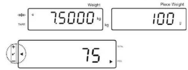 Weight 75000 kg kg Piece Weight 100 g 75 ###