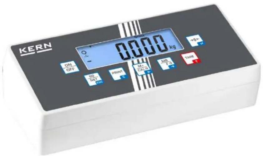 KERN ON OFF 0.000 kg 80 NET C PRINT C M+ CALG MB Fo TAGE T >=0- +