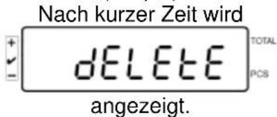 Kern IFS 6K-4S - Gespeicherte Werte löschen: Einzelne Werte löschen: - 5