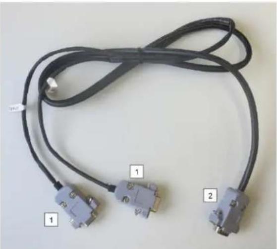 Kern IFS 60K-2M - Connecting the bulk scales to the reference balance EWJ via the optional interface cable CCA-A01 - 1