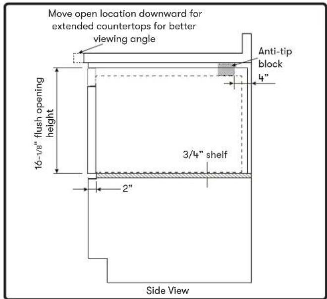 Zephyr MWD3001AS - Flush Mount Installation - 3