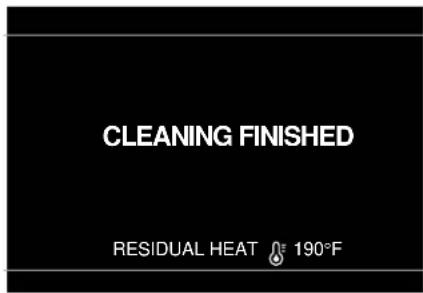 CLEANING FINISHED RESIDUAL HEAT 190°F
