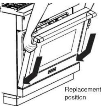Monogram ZHP304ETVSS - To replace the door: - 1