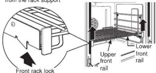 Monogram ZDP366NTSS - To remove a rack: - 1