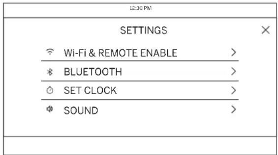 Monogram ZHP365ETVSS - Settings (Configuraciones) - 1