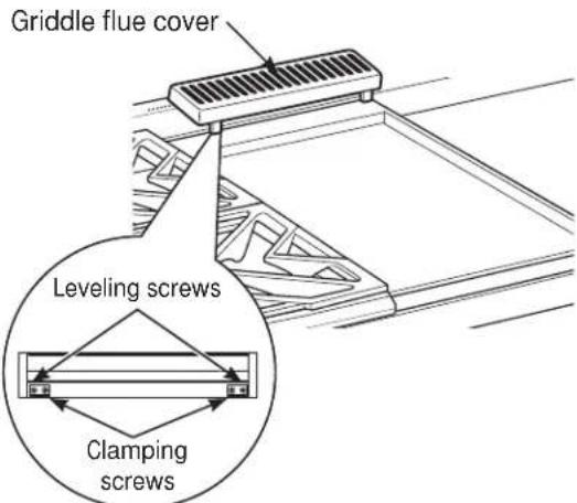 Monogram ZDP364NRPSS - ⚠ WARNING: Do not allow the airflow from the griddle flue cover to be obstructed by cookware or towels. - 1