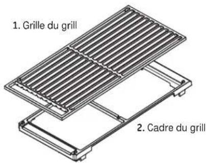 Monogram ZDP364NRPSS - Réassemblez le grill : - 1