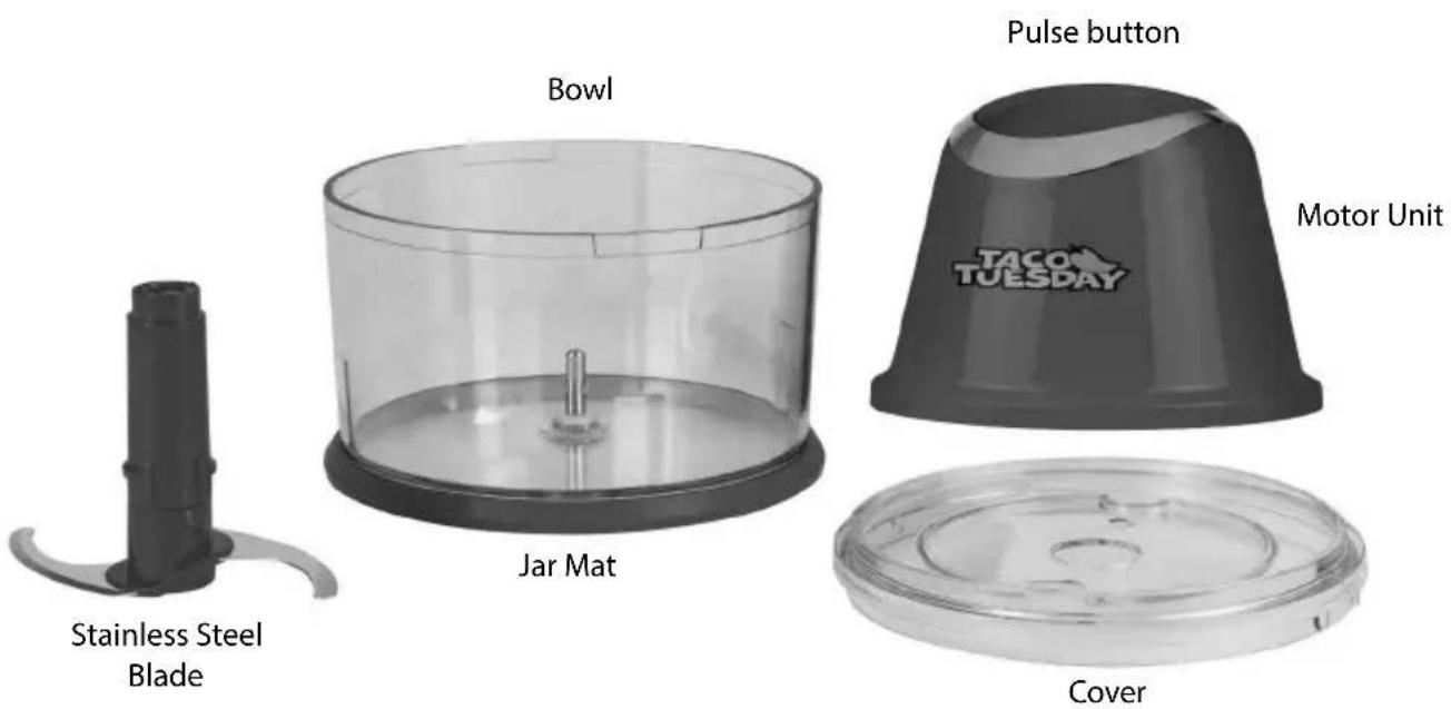 Taco Tuesday TTCHP2RD - PARTS & ASSEMBLY - 1