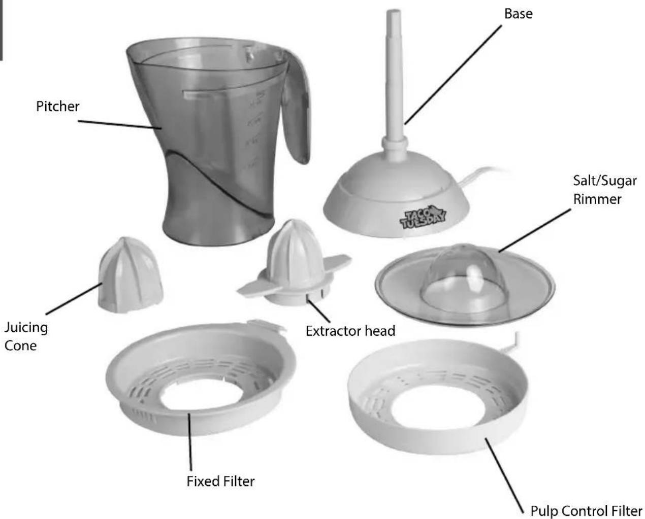 Taco Tuesday TTLJ3LG - PARTS &amp; ASSEMBLY - 1