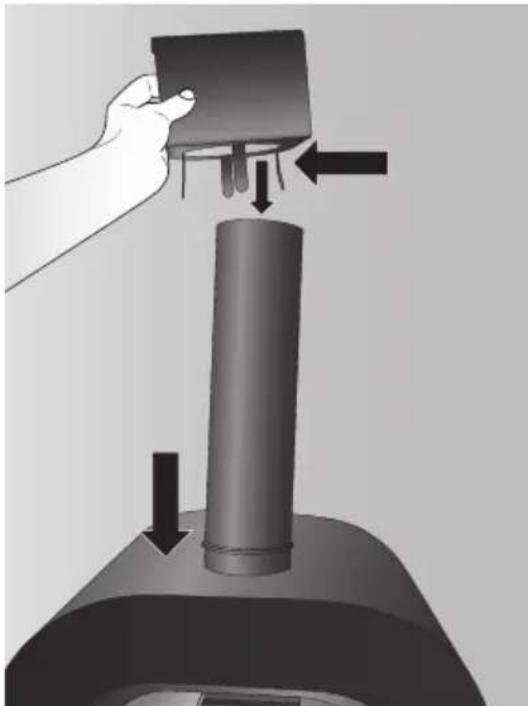 BORETTI Amalfi - Step 4 – Placing the chimney and the chimney top-part - 1